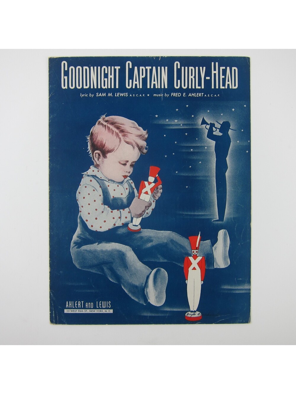 Sheet Music Goodnight Captain Curly Head Ahlert & Lewis WW2 Vintage 1942 RARE